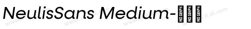 NeulisSans Medium字体转换